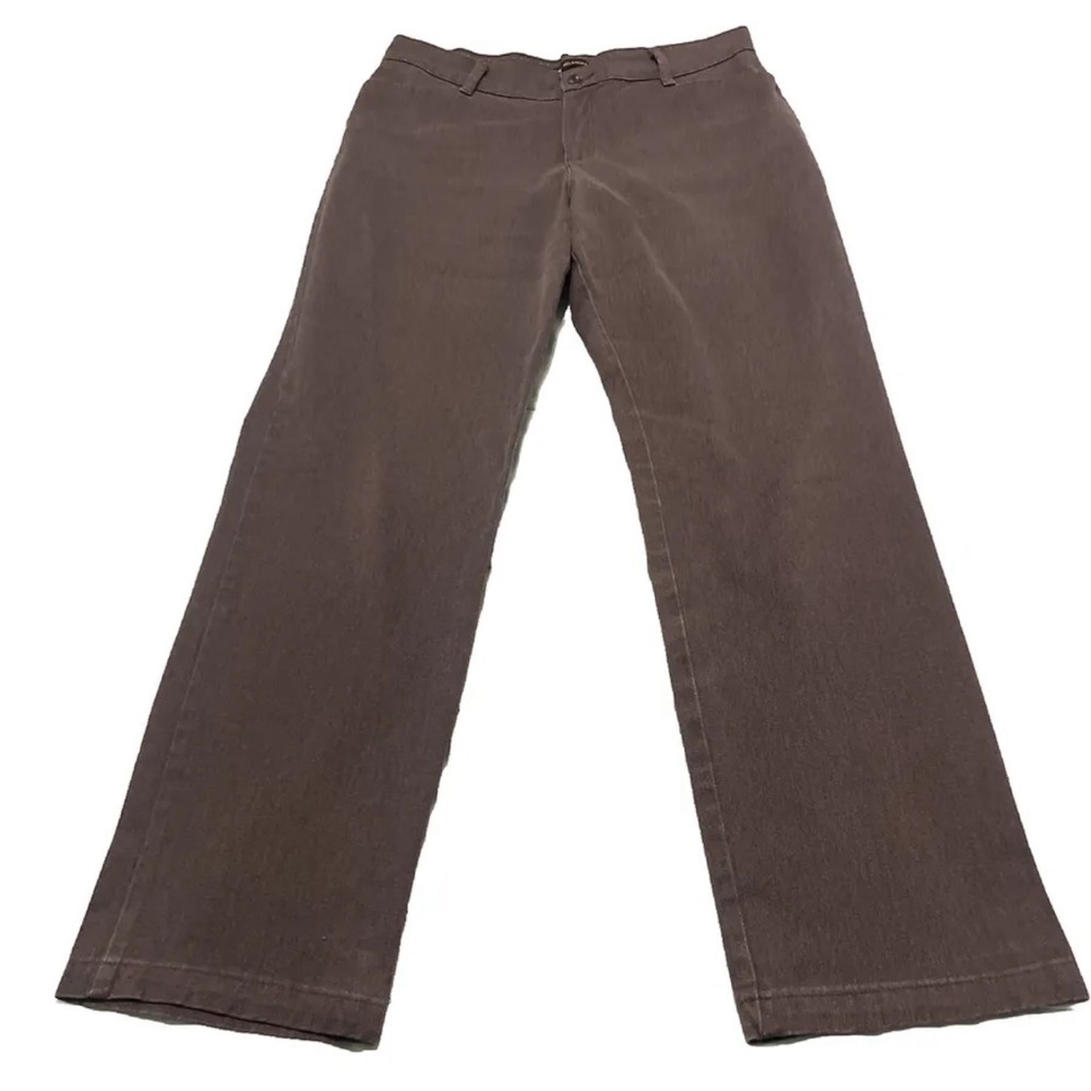 Lee Relaxed Fit Straight Leg High Rise Medium Gray Jeans Women's Sz 12